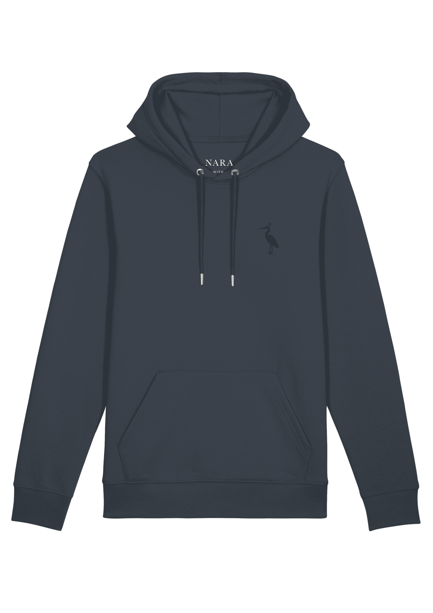 Belgian blue hoodie heron design