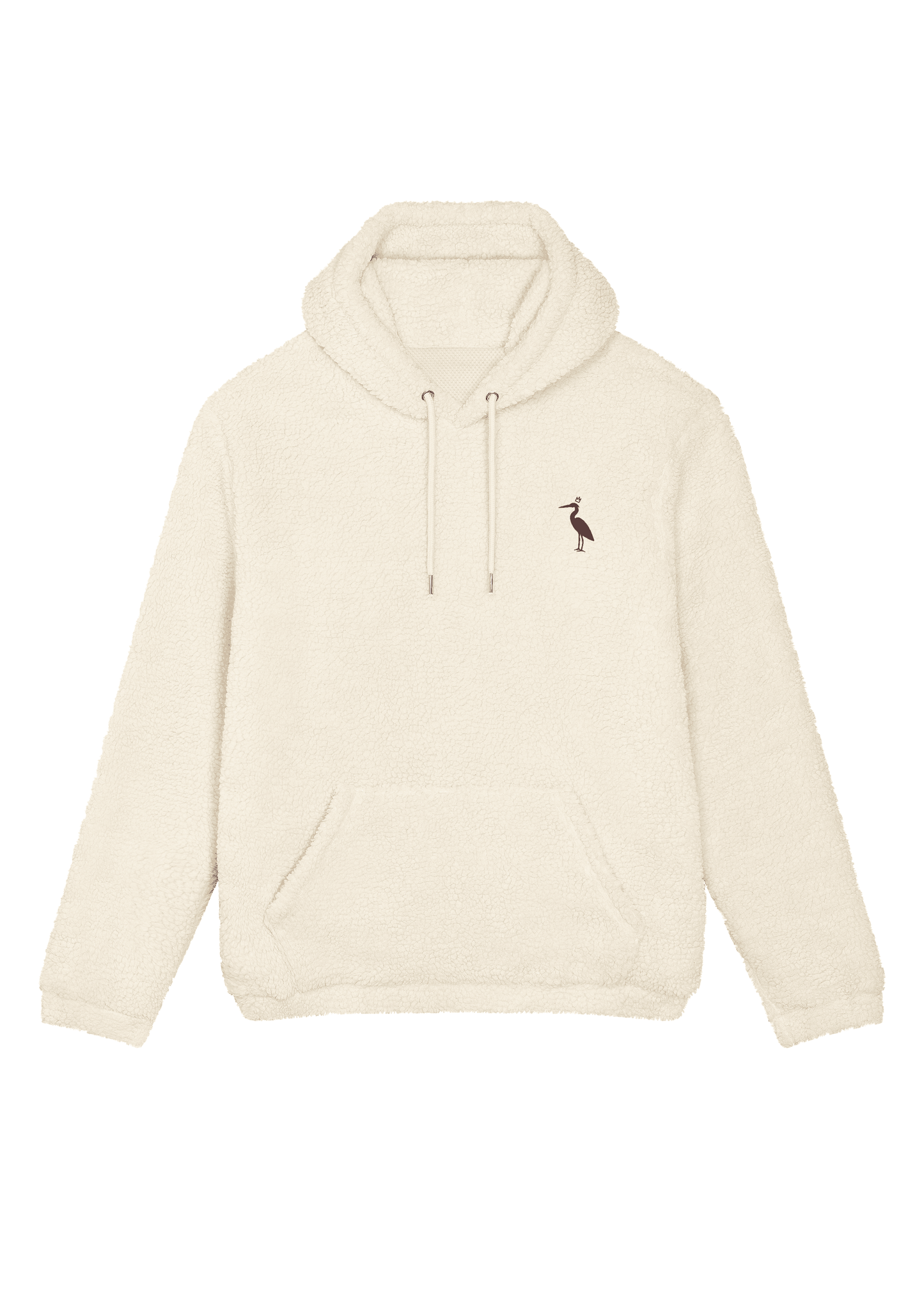 Ultrasoft sherpa fleece with unique heron design